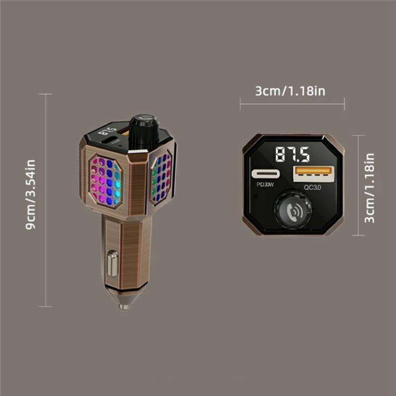 C70 Car Cigarette Lighter Charger Adapter Zinc Alloy PD 30W Fast Charging