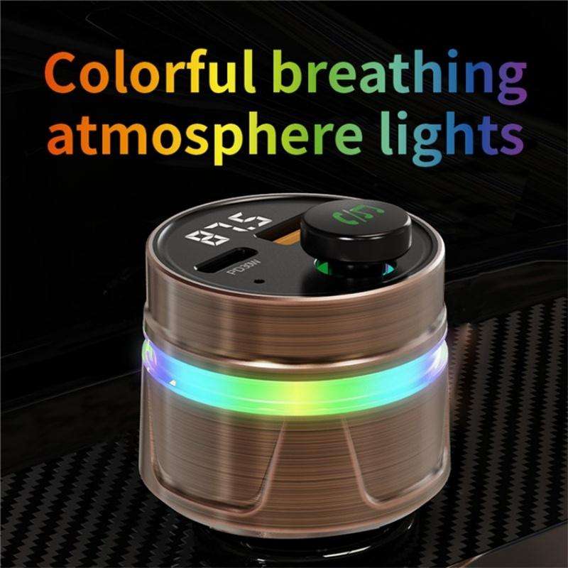 C74 Bluetooth 5.3 Car Charger PD 30W Fast Charging with Digital Display