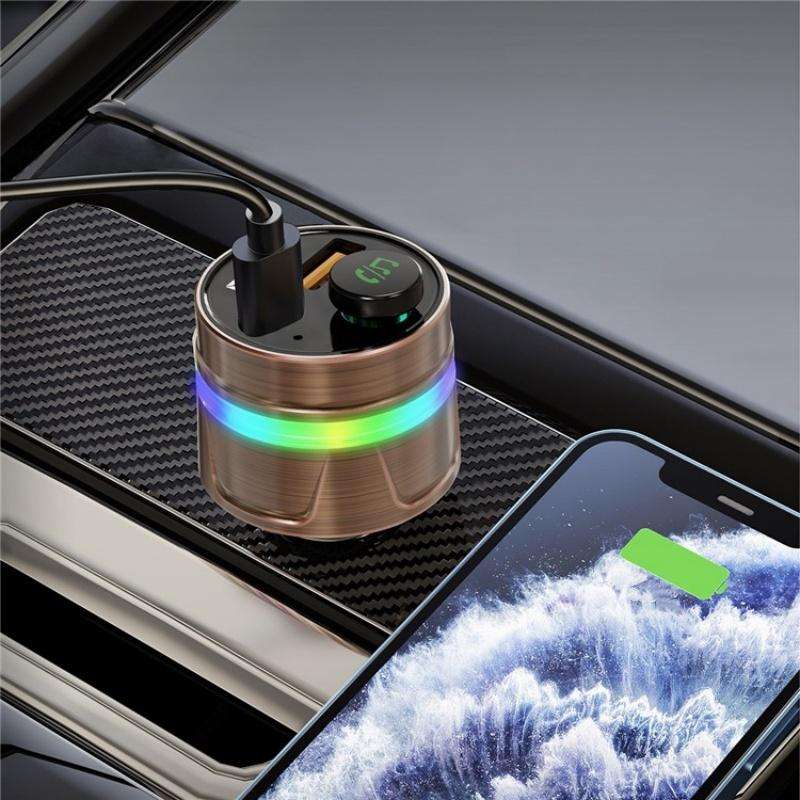 C74 Bluetooth 5.3 Car Charger PD 30W Fast Charging with Digital Display