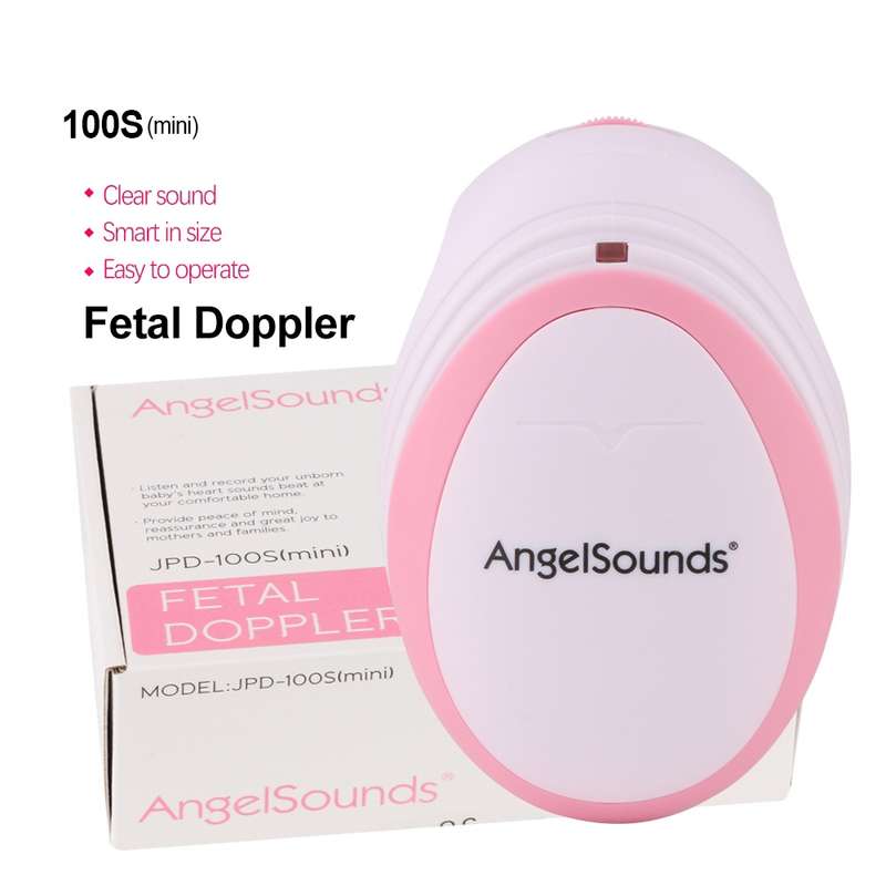 JPD-100S Mini Household Fetal Doppler Prenatal Pocket Baby Ultrasound Detector Angel Sound Heartbeat