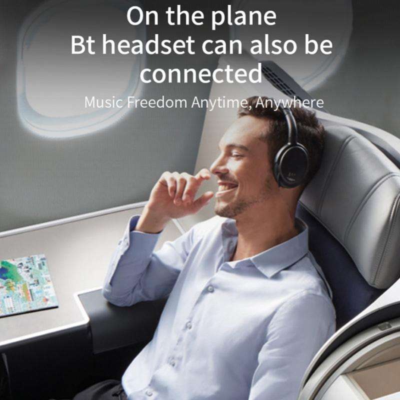 W10 Car Stereo Wireless Connection Audio Adapter 2 in 1 Car Bluetooth 5.3 Receiver Transmitter