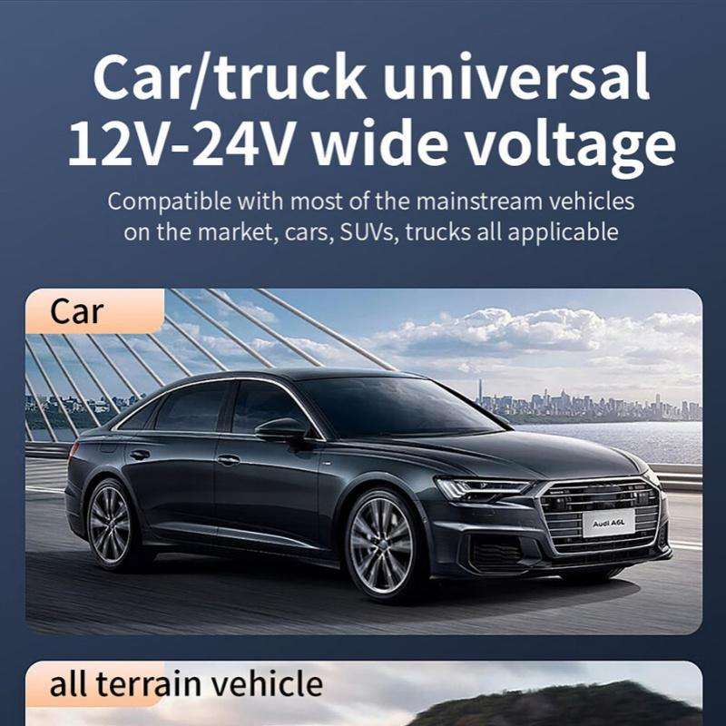 K38 Retractable Cable USB + Type-C Car Charger PD 30W Fast Charging Cigarette Lighter Adapter