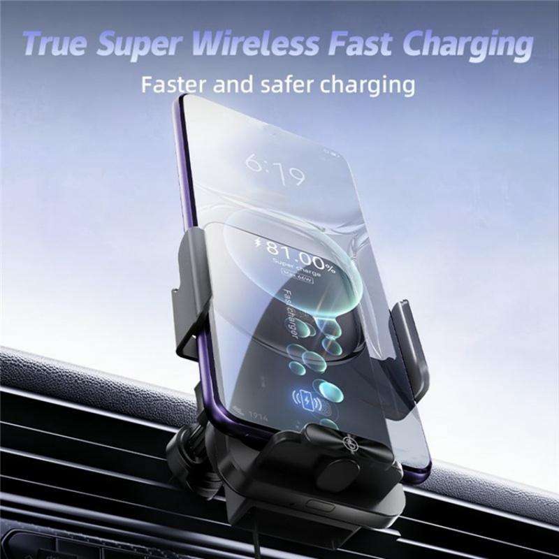 SD06 Car Air Vent Mount Anti Shake Automatic Clamping Wireless Charging Phone Stand