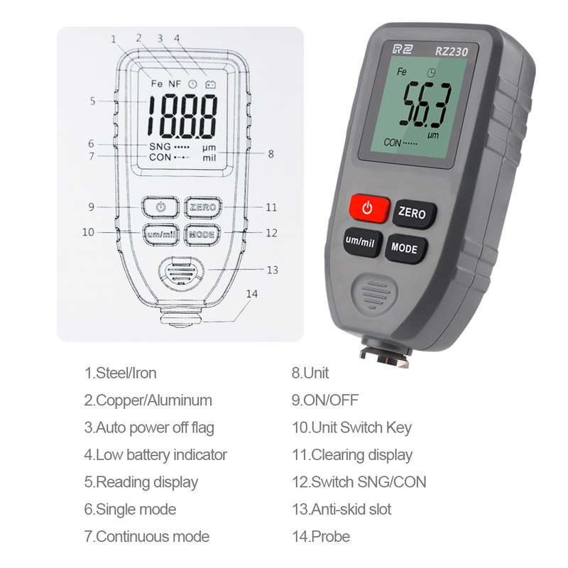 RZ230 Other measuring instruments 0~1300m Convenient / Measure / Pro