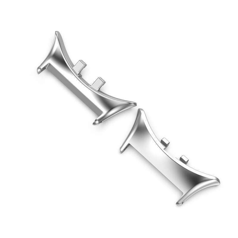 For vivo watch5 1 Pair 20mm 316 Stainless Steel Metal Watch Band Connector(Silver)