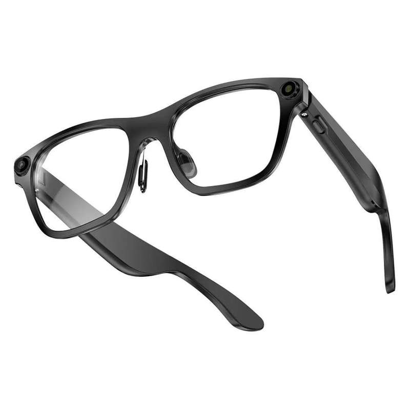 S336 Smart Glasses, Support AI Object Recognition / AI Conversations / Voice Call(Black)