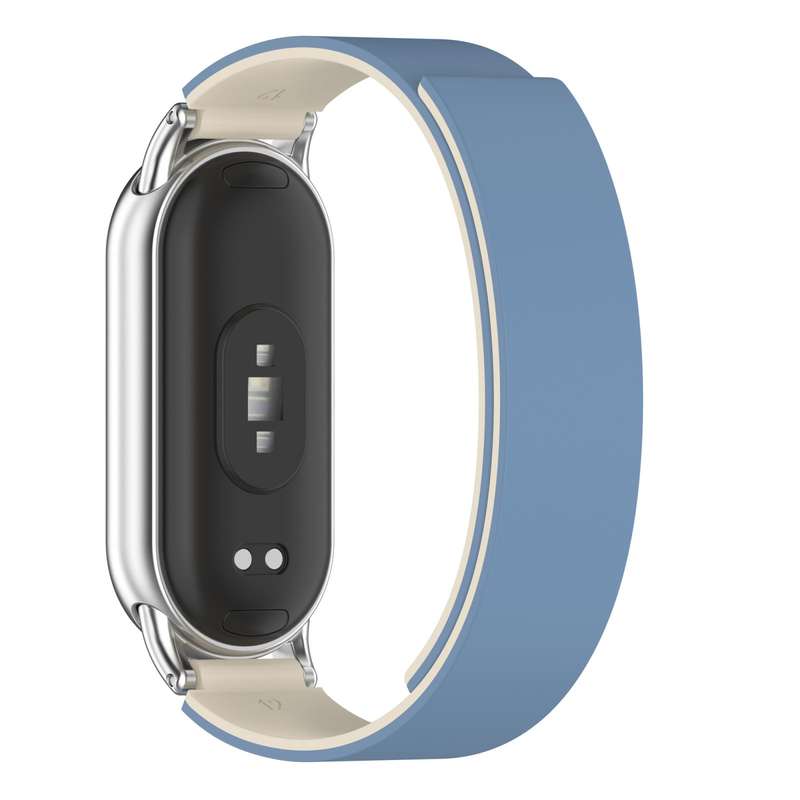 For Xiaomi Smart Band 10 / 9 / 8 Soft Silicone Magnetic Watch Band(Brown)