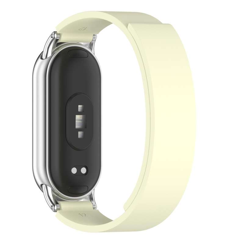 For Xiaomi Smart Band 10 / 9 / 8 Soft Silicone Magnetic Watch Band(Brown)