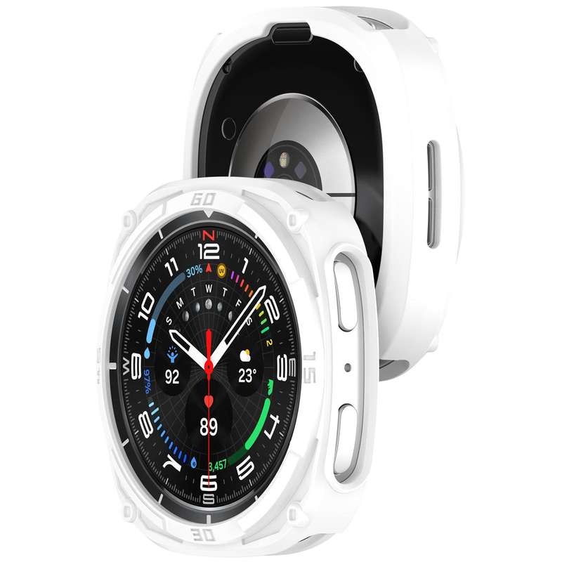 For Samsung Galaxy Watch8 40mm Hollow Digital Armor TPU Watch Protective Cover(Blue)