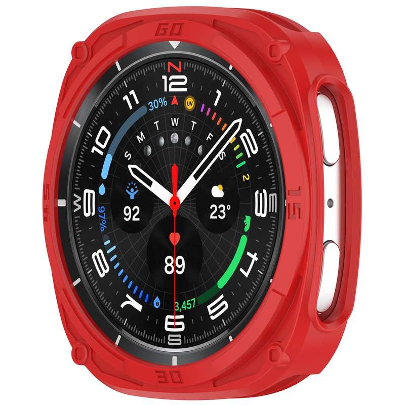 For Samsung Galaxy Watch8 40mm Hollow Digital Armor TPU Watch Protective Cover(Blue)