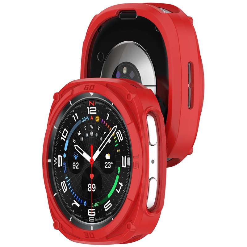 For Samsung Galaxy Watch8 40mm Hollow Digital Armor TPU Watch Protective Cover(Blue)