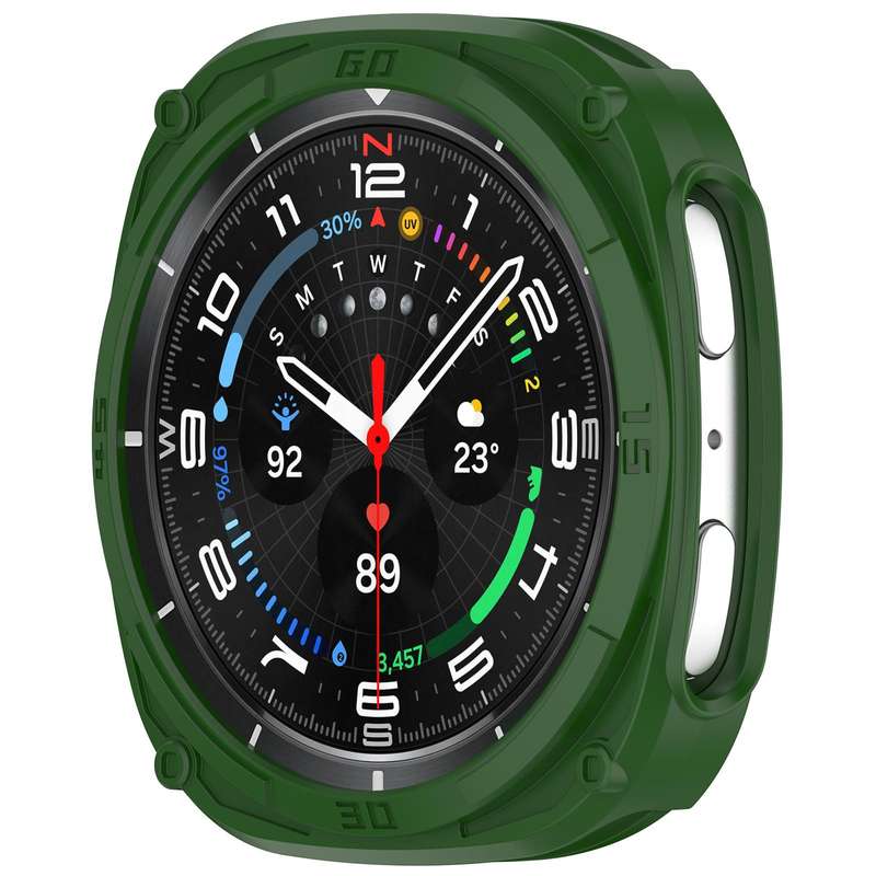 For Samsung Galaxy Watch8 40mm Hollow Digital Armor TPU Watch Protective Cover(Blue)