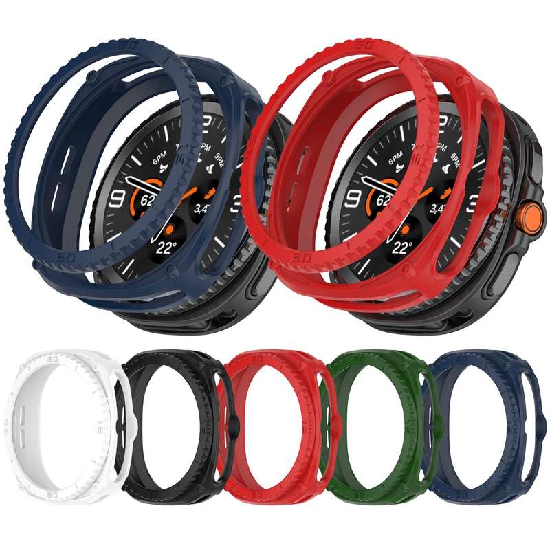 For Samsung Galaxy Watch8 44mm Hollow Digital Armor TPU Watch Protective Cover(Green)