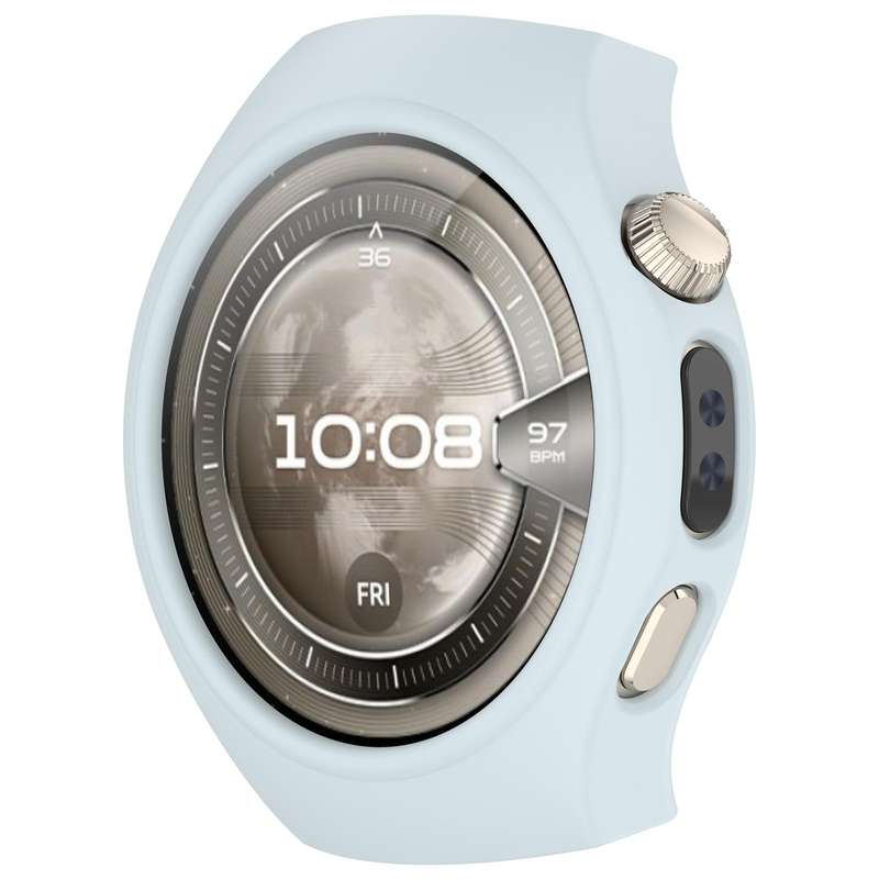 For Huawei Watch 5 42mm Silicone Watch Protective Cover(Ivory White)
