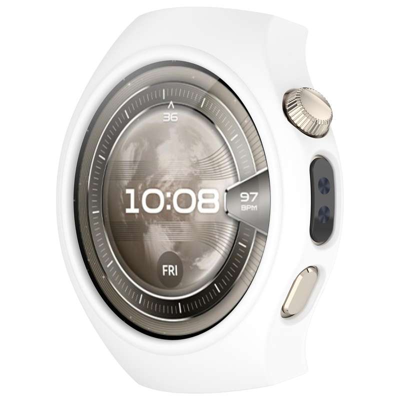 For Huawei Watch 5 46mm Silicone Watch Protective Cover(Ivory White)