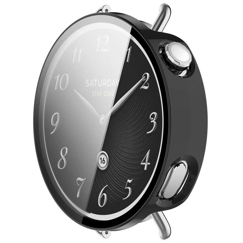 For Xiaomi Watch S4 41mm Tempered Film Integrated PC Watch Protective Cover(White)
