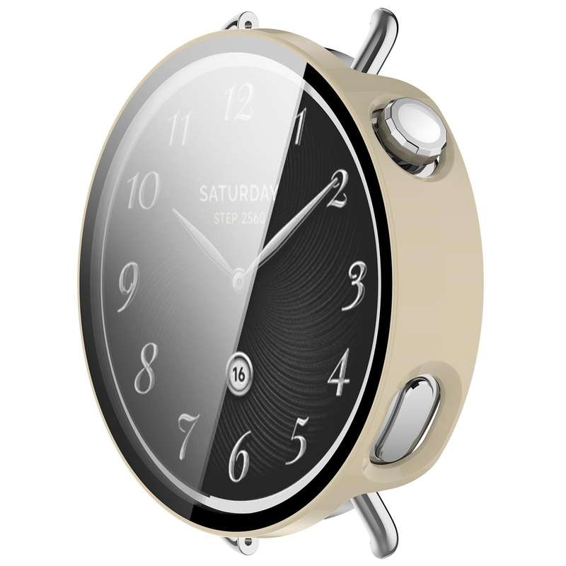 For Xiaomi Watch S4 41mm Tempered Film Integrated PC Watch Protective Cover(White)