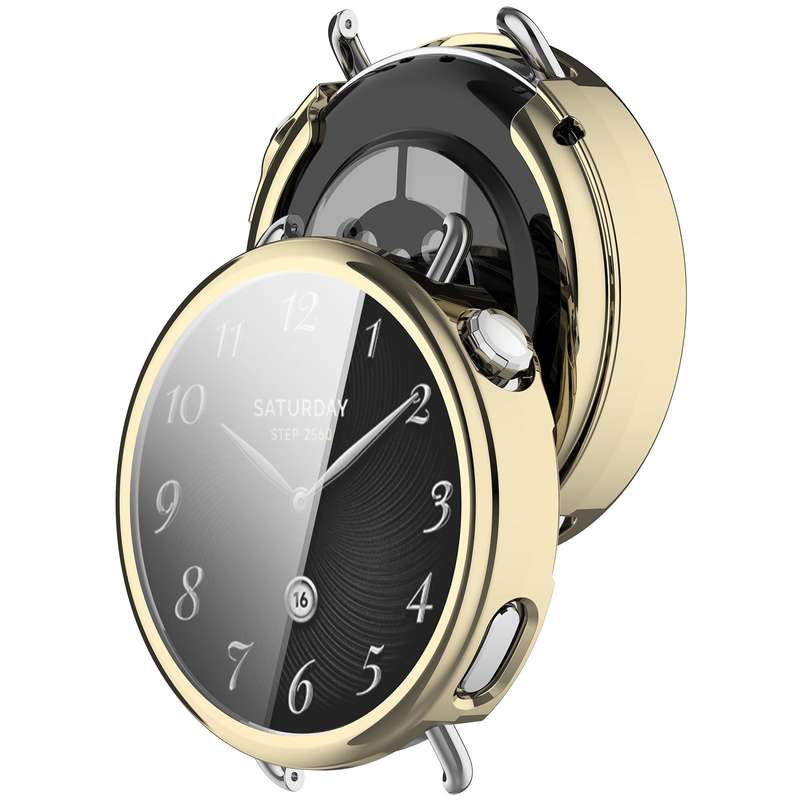 For Xiaomi Watch S4 41mm Electroplated All Coverage TPU Watch Protective Cover(Transparent)