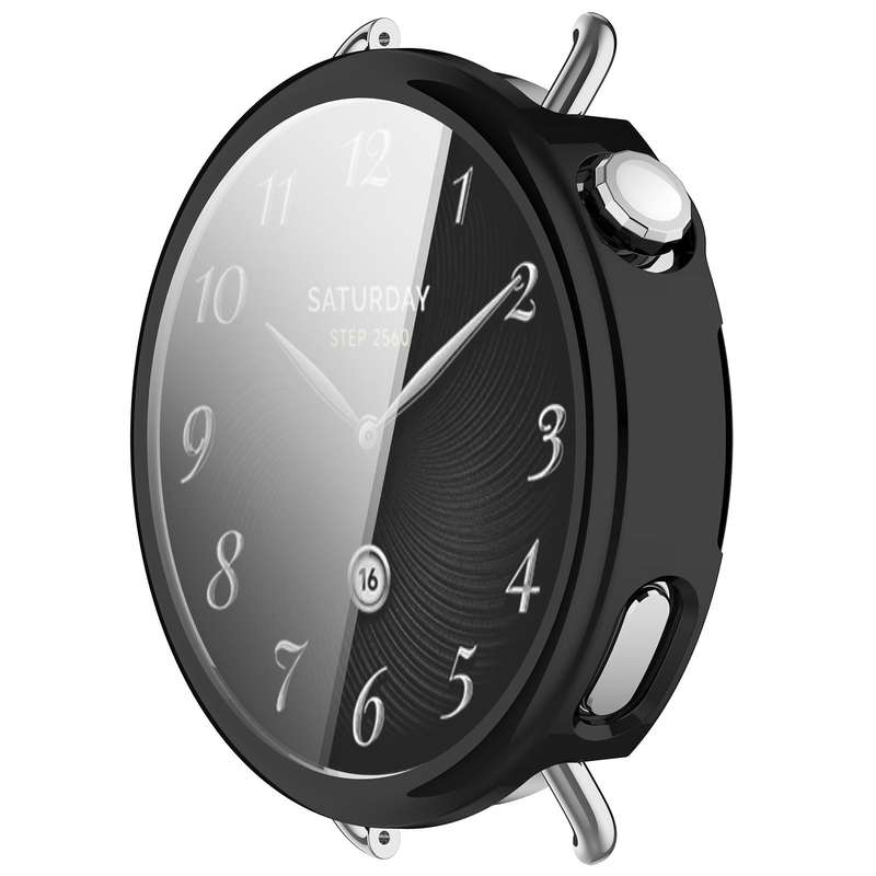 For Xiaomi Watch S4 41mm Electroplated All Coverage TPU Watch Protective Cover(Transparent)