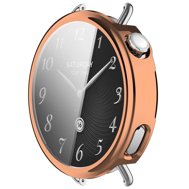 For Xiaomi Watch S4 41mm Electroplated All Coverage TPU Watch Protective Cover(Transparent)