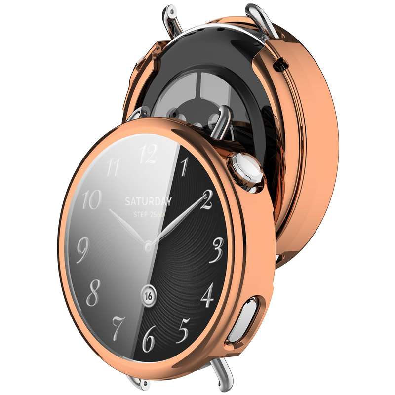 For Xiaomi Watch S4 41mm Electroplated All Coverage TPU Watch Protective Cover(Transparent)