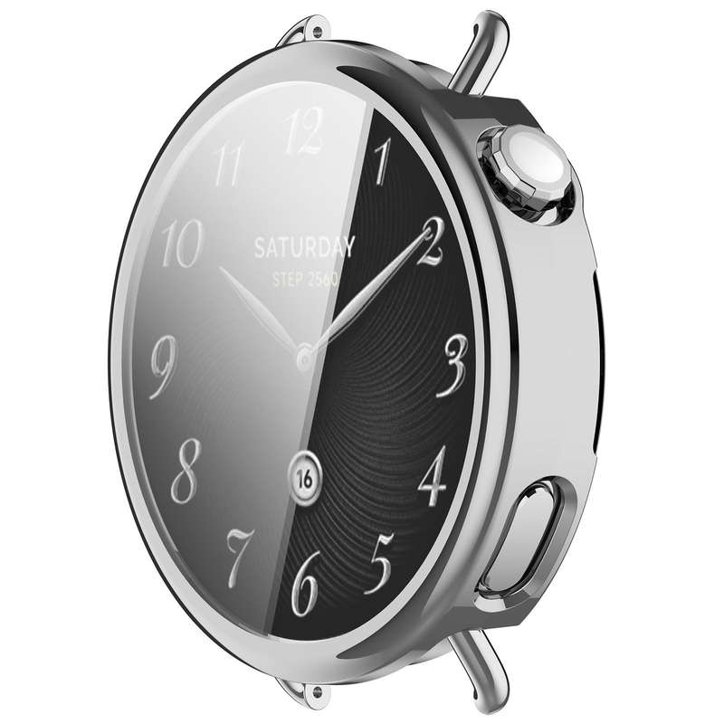 For Xiaomi Watch S4 41mm Electroplated All Coverage TPU Watch Protective Cover(Transparent)