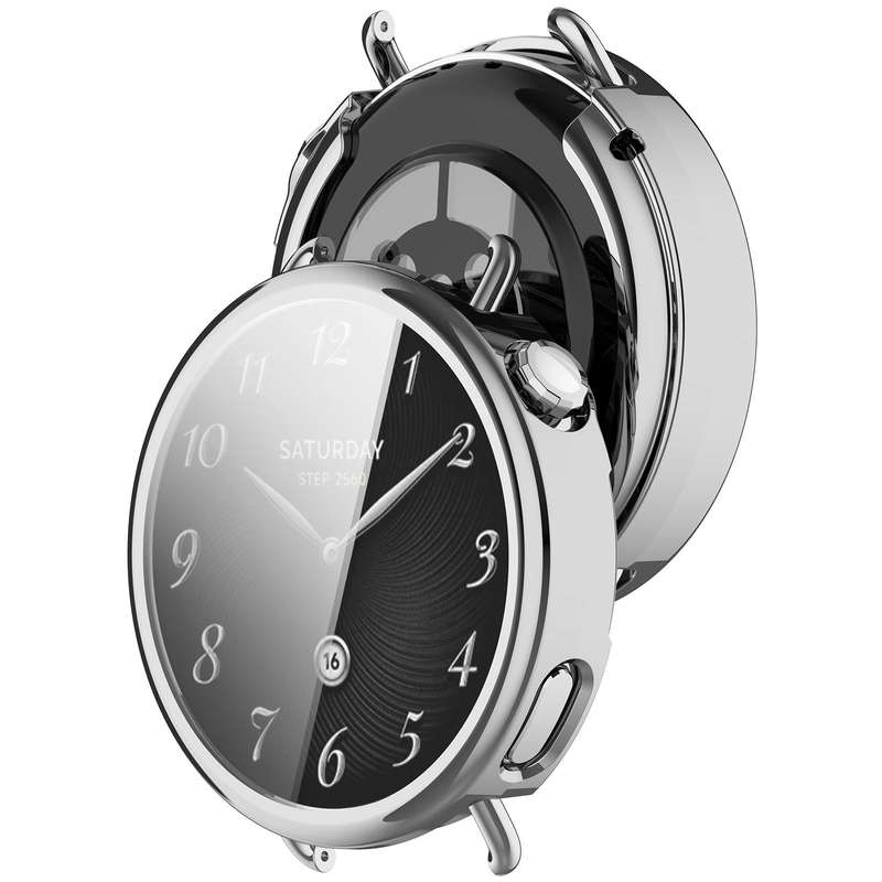 For Xiaomi Watch S4 41mm Electroplated All Coverage TPU Watch Protective Cover(Transparent)