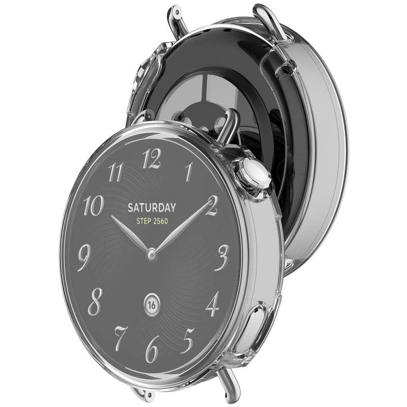 For Xiaomi Watch S4 41mm Electroplated All Coverage TPU Watch Protective Cover(Transparent)