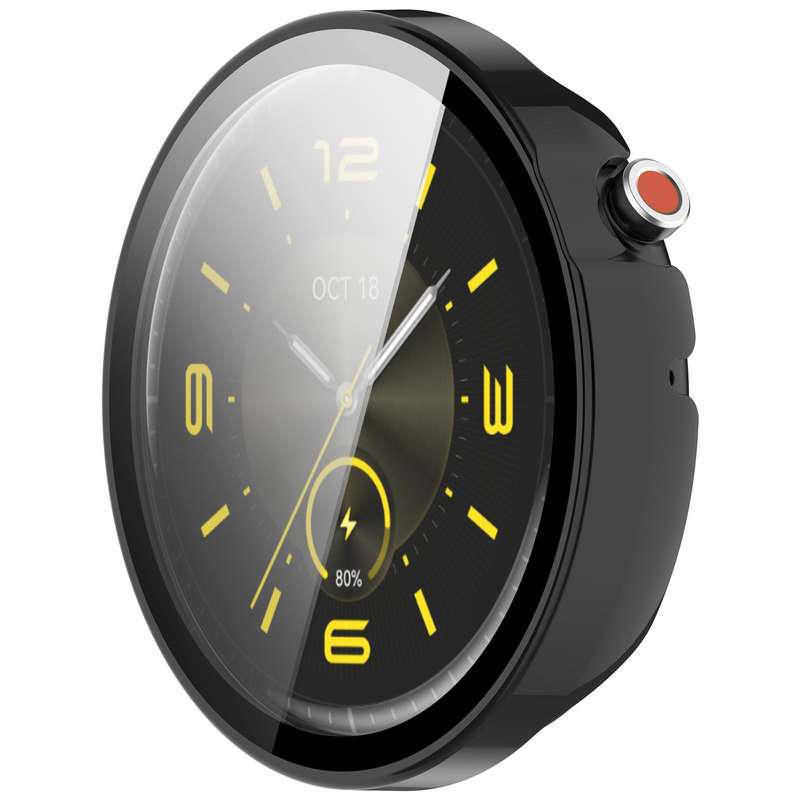 For Honor Watch Fit Elegant Tempered Film Integrated PC Watch Protective Cover(Ivory White)