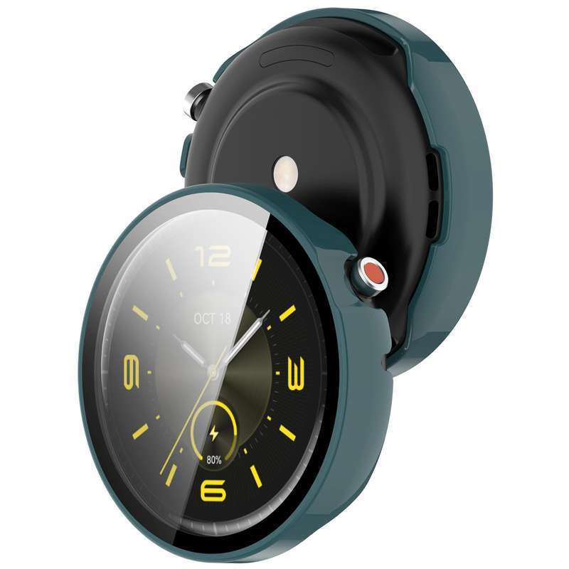 For Honor Watch Fit Elegant Tempered Film Integrated PC Watch Protective Cover(Ivory White)