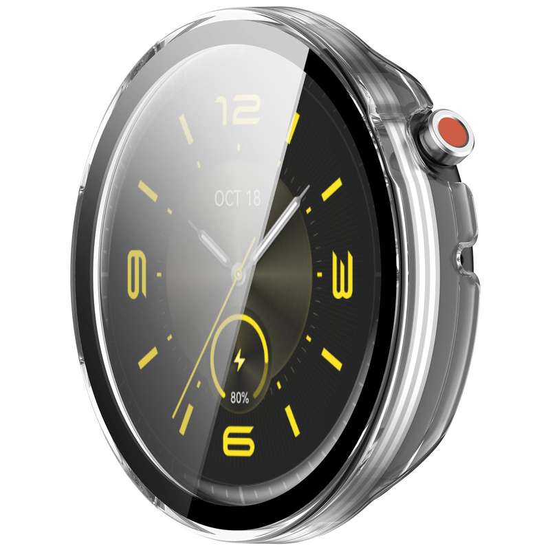 For Honor Watch Fit Elegant Tempered Film Integrated PC Watch Protective Cover(Ivory White)