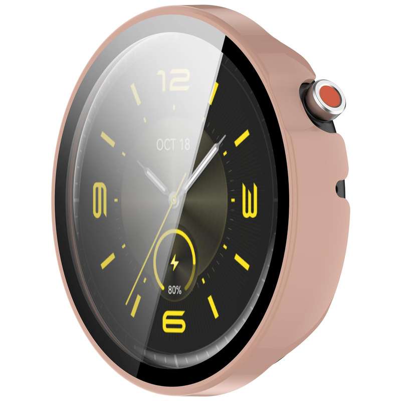 For Honor Watch Fit Elegant Tempered Film Integrated PC Watch Protective Cover(Ivory White)