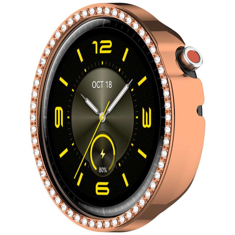 For Honor Watch Fit Elegant Single Row Diamond Half Coverage Hollow TPU Watch Cover(Transparent)