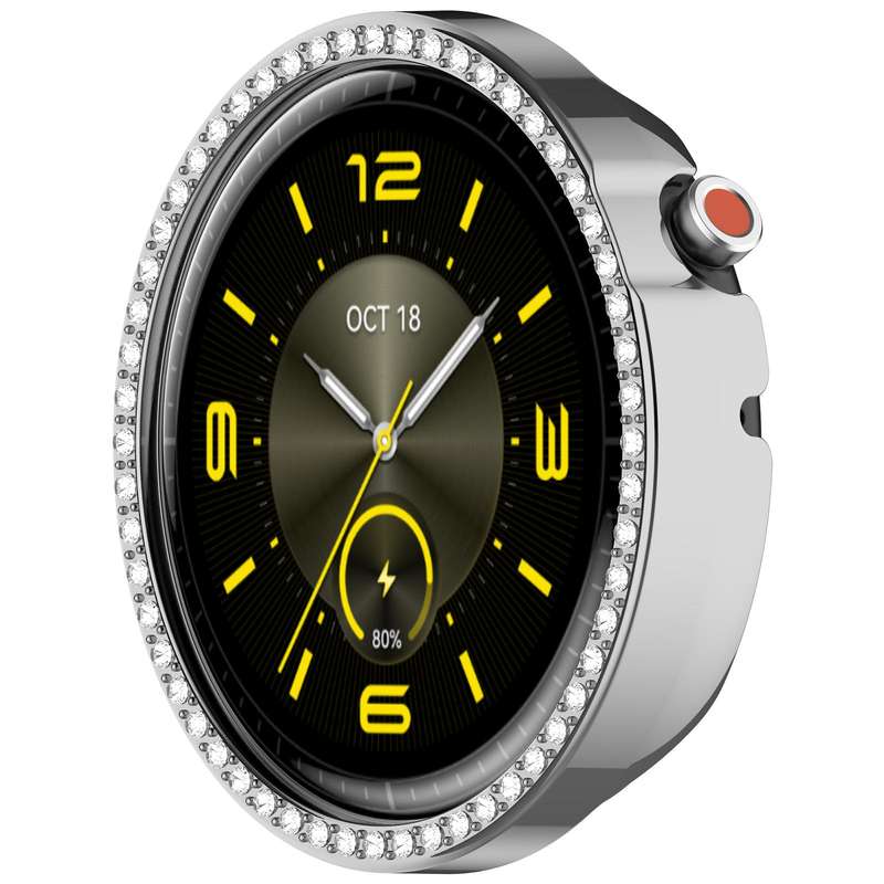 For Honor Watch Fit Elegant Single Row Diamond Half Coverage Hollow TPU Watch Cover(Transparent)