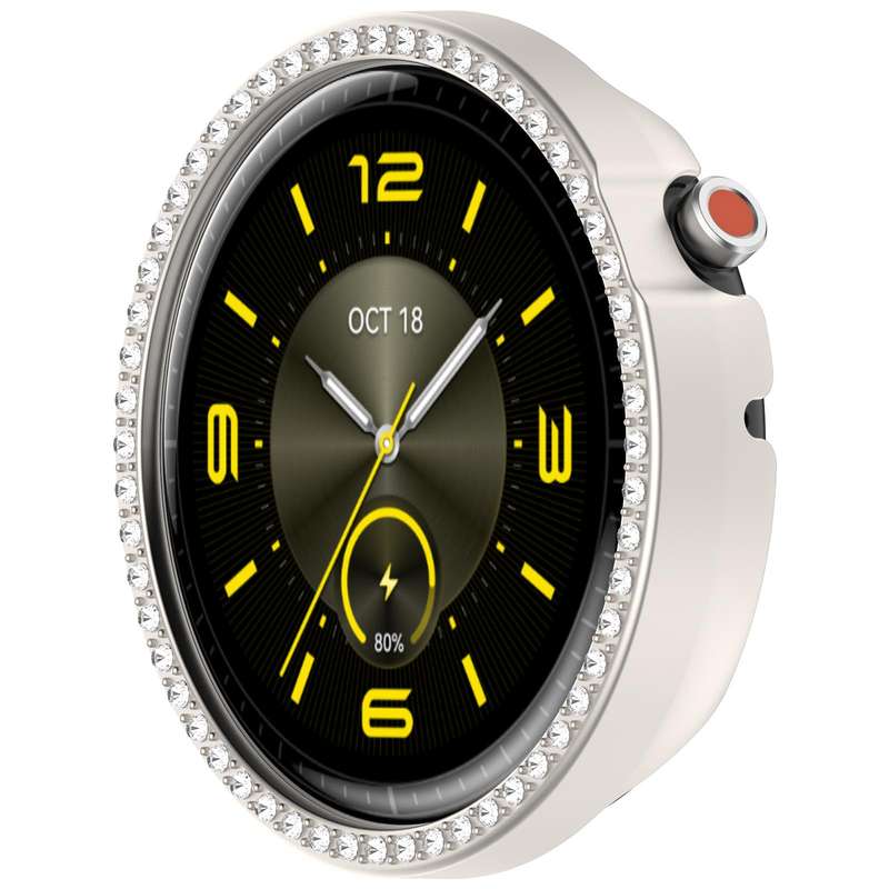 For Honor Watch Fit Elegant Single Row Diamond Half Coverage Hollow TPU Watch Cover(Transparent)