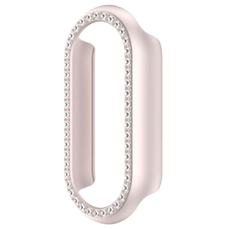 For Xiaomi Smart Band 10 / 10 NFC Single Row Diamond Half Coverage Hollow TPU Watch Cover(Transparen