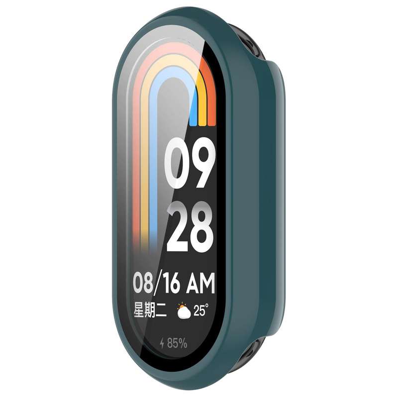 For Xiaomi Smart Band 10 / 10 NFC Tempered Film Integrated PC Watch Protective Cover(Transparent Whi
