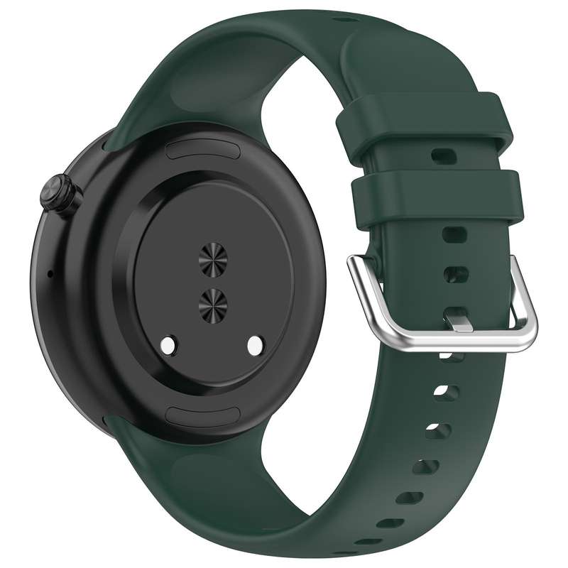 For Honor Watch Fit / Fit Elegant Silver Buckle Solid Color Silicone Watch Band(Starlight)