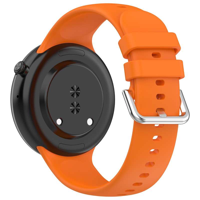 For Honor Watch Fit / Fit Elegant Silver Buckle Solid Color Silicone Watch Band(Starlight)