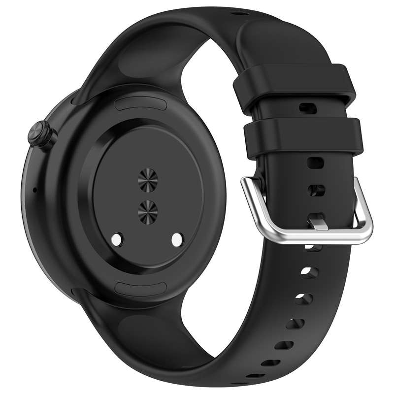 For Honor Watch Fit / Fit Elegant Silver Buckle Solid Color Silicone Watch Band(Starlight)