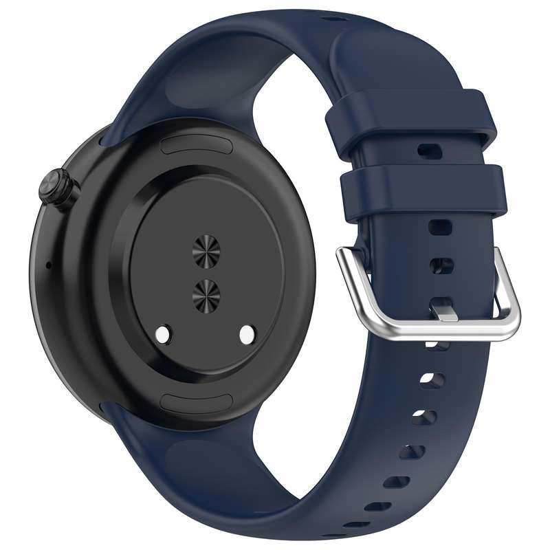 For Honor Watch Fit / Fit Elegant Silver Buckle Solid Color Silicone Watch Band(Starlight)