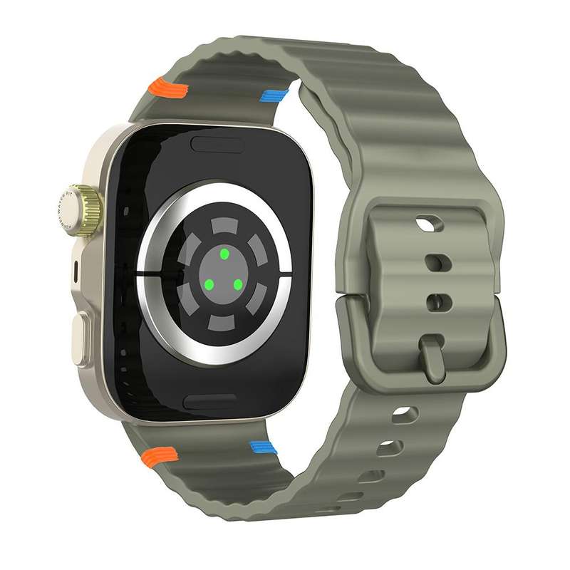 For Huawei Watch Fit 4 Pro / Fit 4 / Fit 3 Wave Texture Stitched Color Buckle Silicone Watch Band(St