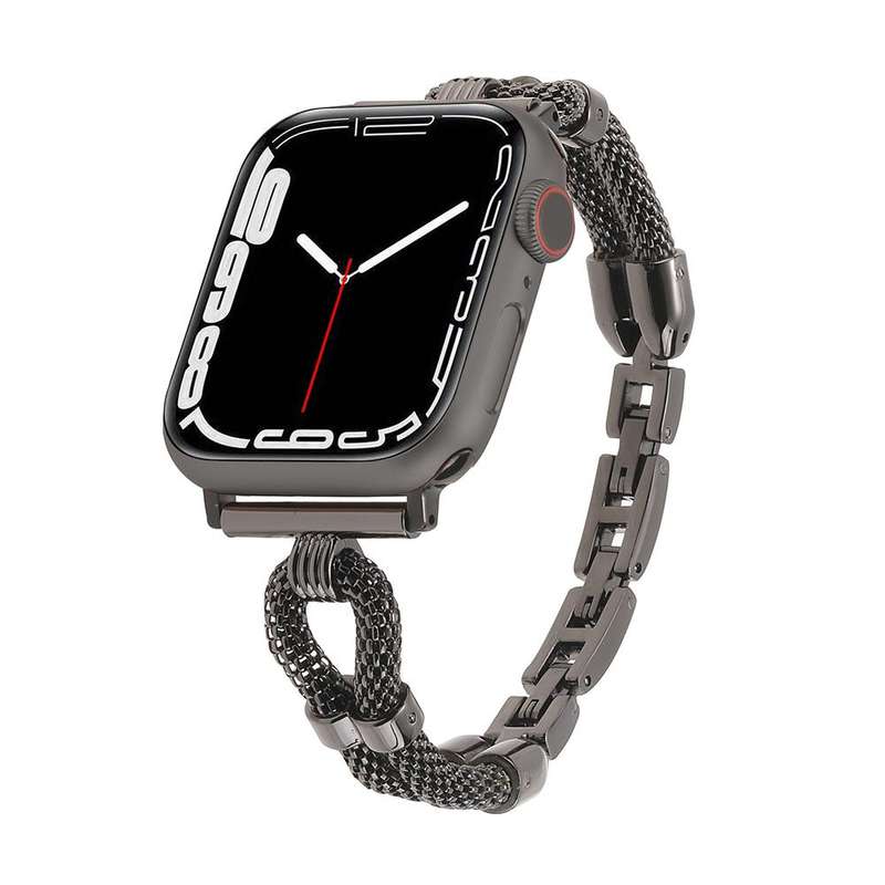 For Apple Watch 42mm / 41mm / 40mm / 38mm Copper Chain Metal Watch Band(Rose Gold)