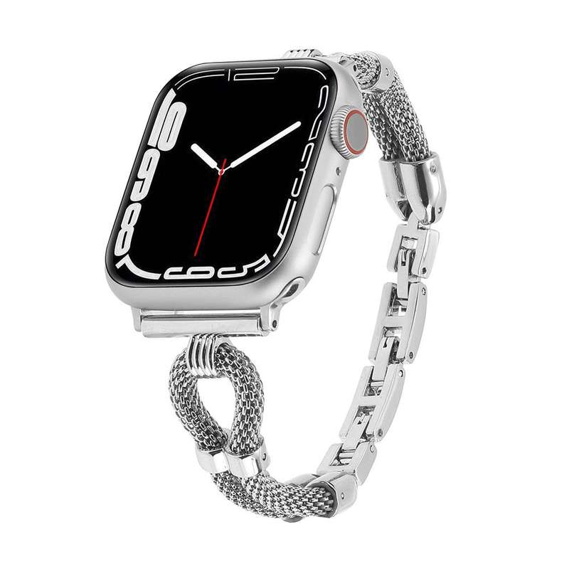 For Apple Watch 42mm / 41mm / 40mm / 38mm Copper Chain Metal Watch Band(Rose Gold)