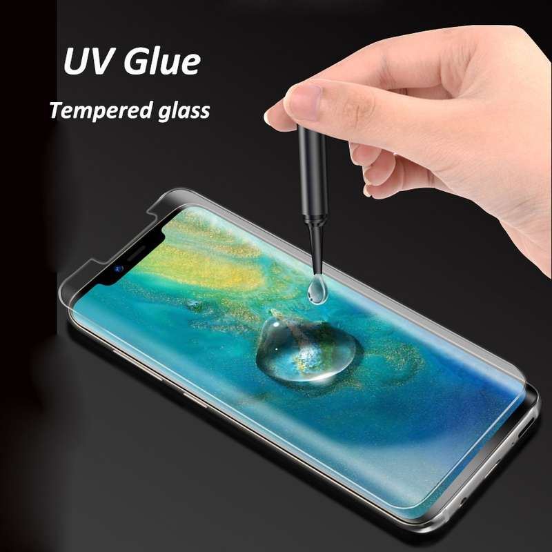 UV Liquid Curved Full Glue Full Screen Tempered Glass for OPPO Find X