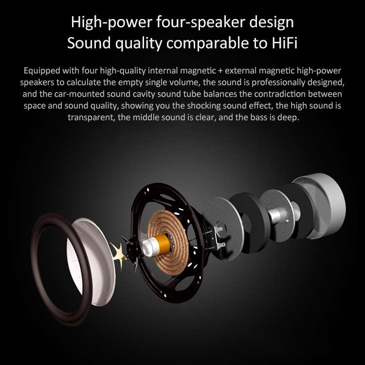 W-KING T8 HIFI Speaker 30W High Power Portable Bluetooth Speaker Wireless with FM Radio for Mobile B