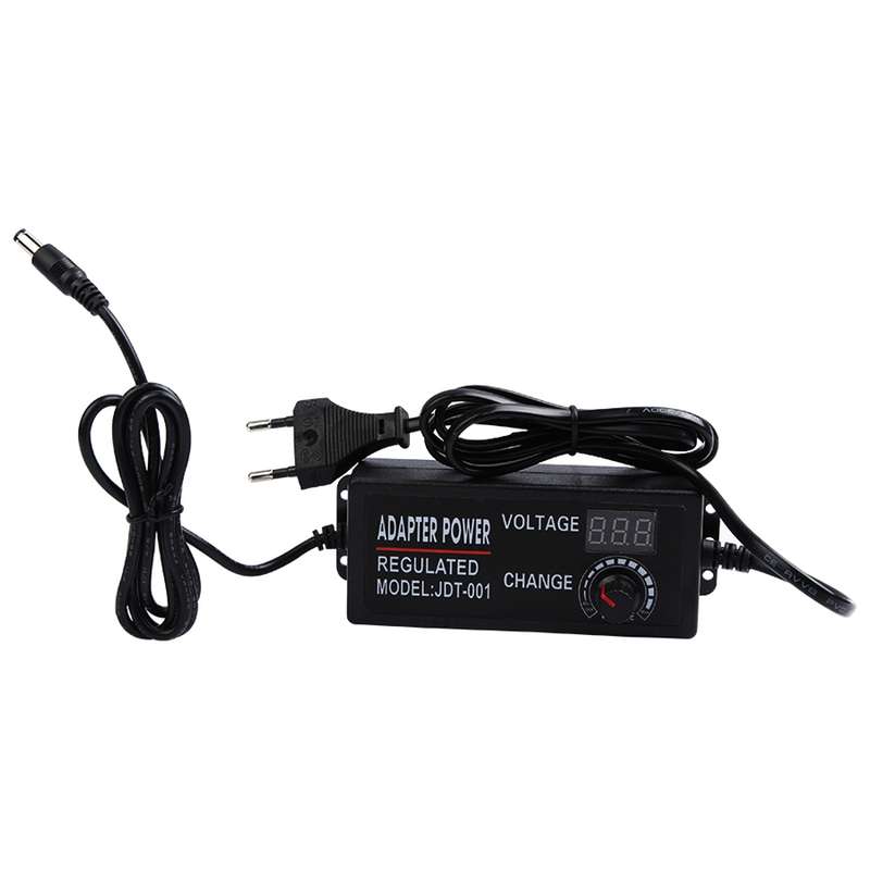 AC To DC Adjustable Voltage Power Adapter Universal Power Supply Display Screen Power Switching Char