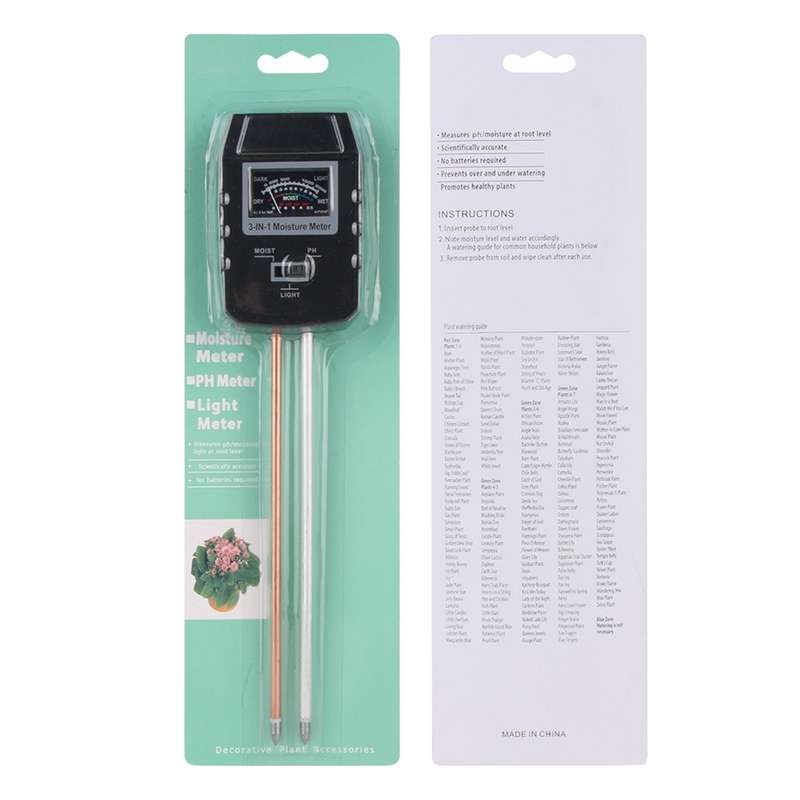 RZ97 Mini Soil PH Moisture Humidity Measuring PH Meter Soil Moisture Monitor Hygrometer Gardening Pl