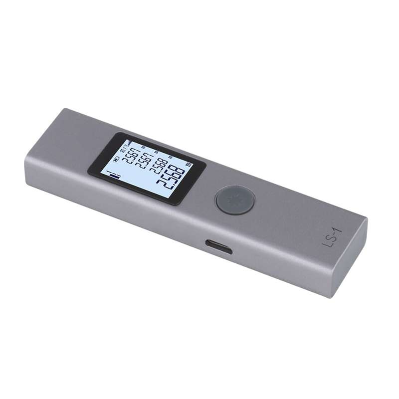 LS-1 Laser Rangefinder Distance Meter 40m Handheld Mini Rechargeable LCD Digital Laser Distance Mete