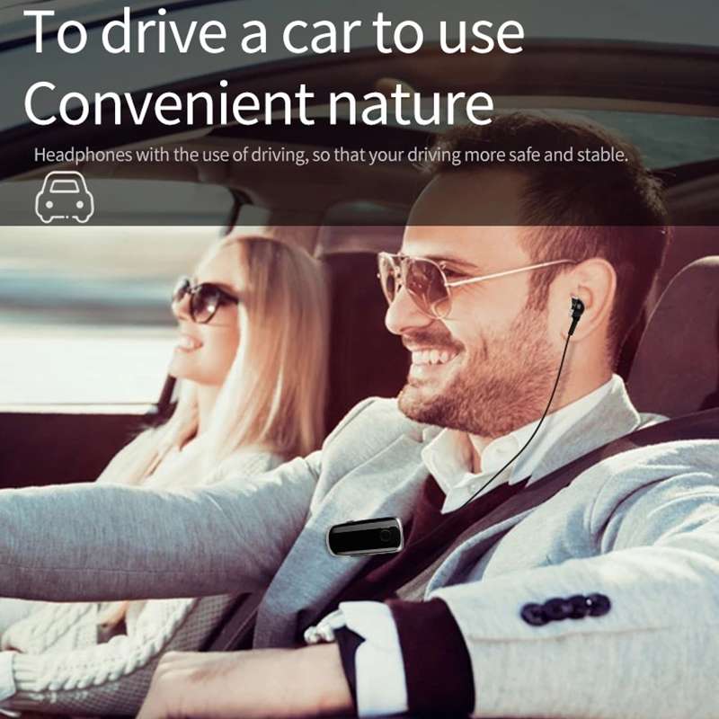 K39 Wireless Bluetooth Headset CSR DSP chip In-Ear Vibrating Alert Wear Clip Hands Free Earphone (Bl